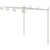 vidaXL Tuinpergola 4x3x2,5 m ijzer antiekbruin