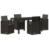 vidaXL Tuin eettafelset 5 st Antracietkleurig PP