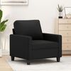vidaXL Fauteuil 60 cm kunstleer zwart