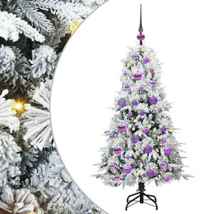 vidaXL Kunstmatige Inklapbare Kerstboom Wit 120 cm PE en PVC