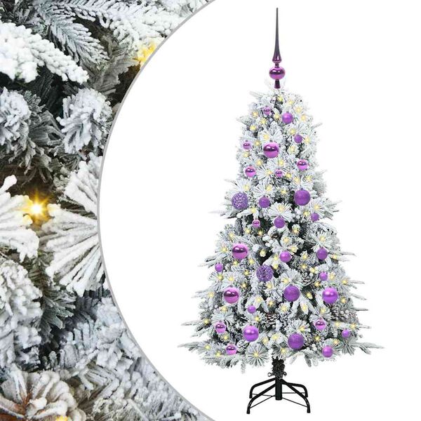 vidaXL Kunstmatige Inklapbare Kerstboom Groen 120 cm PE en PVC