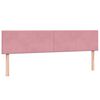 vidaXL Boxspring met matras fluweel roze 180x210 cm