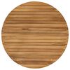 vidaXL Tafelblad &Oslash; 80 x 3,5 Rond Massief Teakhout Naturel