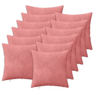 vidaXL Kussen met kussen HEERLEN 12 st Roze fluweel