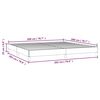 vidaXL Bedframe zonder matras stof donkerbruin 200x200 cm