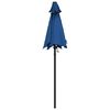 vidaXL Parasol 200x224 cm aluminium blauw