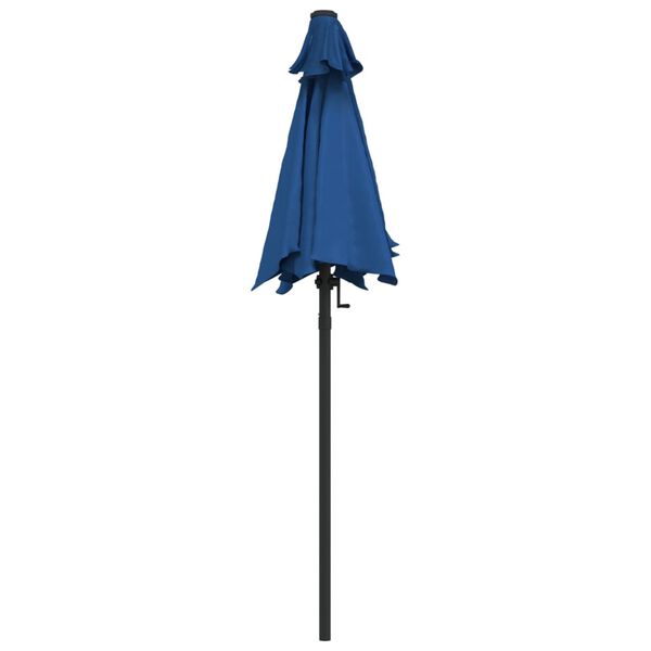 vidaXL Parasol 200x224 cm aluminium blauw