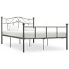 vidaXL Bedframe metaal grijs 140x200 cm