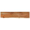 vidaXL Wandschap rechthoekig natuurlijke rand 90x20x3,8 cm acaciahout