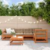 vidaXL Tuin loungeset 6 pcs Wasbruin Massief grenenhout