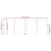 vidaXL Windscherm uittrekbaar 140x600 cm bruin