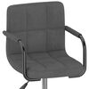 vidaXL Eetkamerstoelen draaibaar 4 st fluweel donkergrijs