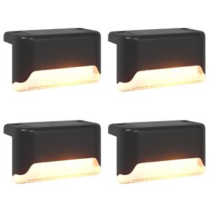 vidaXL Buitenzonne-lampen met grondpin 4 pcs Warmwit 4,5 cm ABS en PS