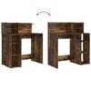 vidaXL Bureau met plank Gerookt eiken 90 x 48 x 101,5 cm Bewerkt hout
