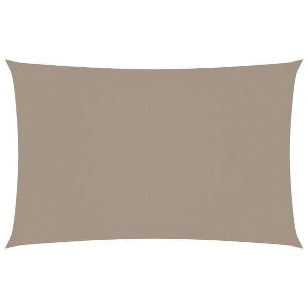 vidaXL Zonnescherm rechthoekig 2x4,5 m oxford stof taupe