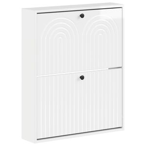 vidaXL Wandgemonteerde Schoenkast ALKMAAR 71 x 17 x 86 cm Bewerkt hout