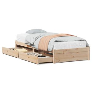 vidaXL Bedframe zonder matras massief grenenhout 90x190 cm