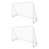 vidaXL Voetbalgoals 2 st 240x90x150 cm staal