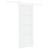 vidaXL Schuifdeur 83 x 211 cm Bewerkt hout Wit