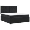 vidaXL Boxspringbed met matras Zwart 160 x 200 cm Fluweel