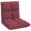 vidaXL Verstelbare vlo stoelen Wijnrood Stof