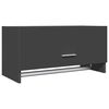 vidaXL Kledingkast 70x32,5x35 cm spaanplaat grijs