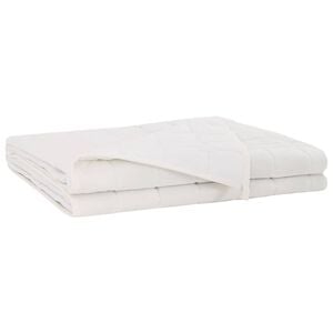 vidaXL Verzwaringsdeken Wit 152 x 203 cm 11 kg 100% Katoen 205T