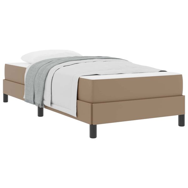 vidaXL Bedframe met matras Cappuccino 90 x 190 cm Stof