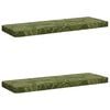vidaXL 2-delige Bankkussens VUGHT 2 st 100% Polyester Bladontwerp