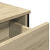 vidaXL Dressoir 97x32,5x74,5 cm bewerkt hout sonoma eikenkleurig