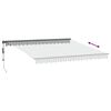 vidaXL Luifel automatisch uittrekbaar LED 400x350 cm antraciet en wit