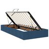 vidaXL Opbergbed met matras met matras Blauw 180 x 200 cm Polyester