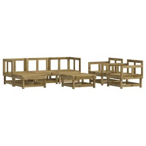 vidaXL 7-delige Loungeset ge&iuml;mpregneerd grenenhout