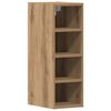 vidaXL Bovenkast Riga 20x29,5x60 cm bewerkt hout artisanaal eikenkleur