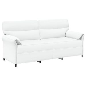 vidaXL 3-Zits Bank 3-zits Wit 198 x 83 x 95 cm Stof