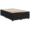 vidaXL Boxspring met matras fluweel zwart 120x190 cm
