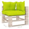 vidaXL 9-delige Loungeset met kussens pallet grenenhout