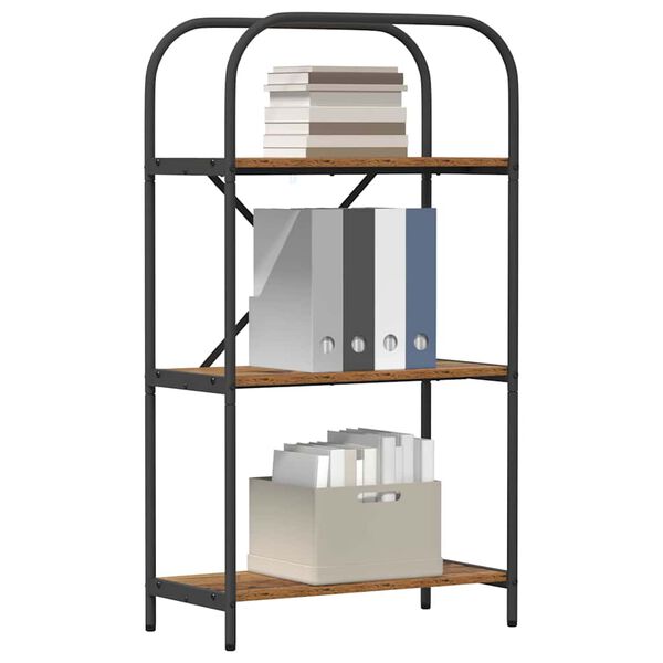 vidaXL Boekenkast Oudhout 60 x 30 x 109 cm Bewerkt hout