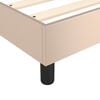 vidaXL Boxspring bed kunstleer cappuccinokleurig 100x200 cm