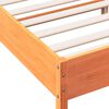 vidaXL Bedframe zonder matras massief grenenhout wasbruin 200x200 cm