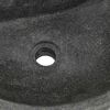 vidaXL Wandbasin Grijs 45 x 35 x 15 cm Riviersteen