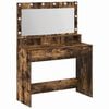 vidaXL Plafondtafel Gerookt eiken 100 x 41 x 135 cm Bewerkt hout