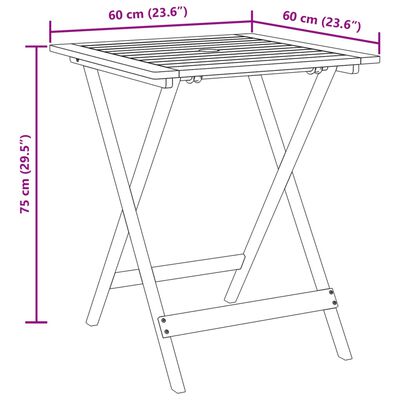 vidaXL 3-delige Bistroset poly rattan en massief hout zwart