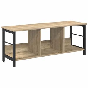 vidaXL Boekenkast 3-laags 102 x 32 x 40,5 cm Bewerkt hout Sonoma Eiken