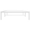 vidaXL Bedframe metaal wit 100x200 cm