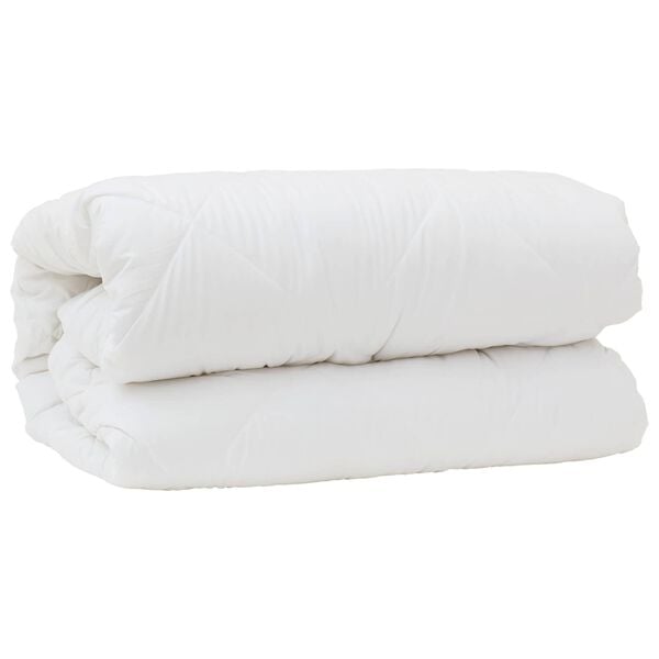 vidaXL Dekbed Set met kussen 3 pcs Wit Microfiber en Dons Feather