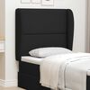 vidaXL Hoofdbord oor Zwart 80 x 23 x 6 cm Stof