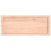 vidaXL Wandschap 100x40x(2-6) cm onbehandeld massief eikenhout