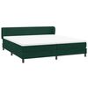 vidaXL Boxspring met matrassen fluweel donkergroen 180x210 cm