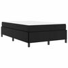 vidaXL Bedframe met matras Zwart 120 x 190 cm Stof